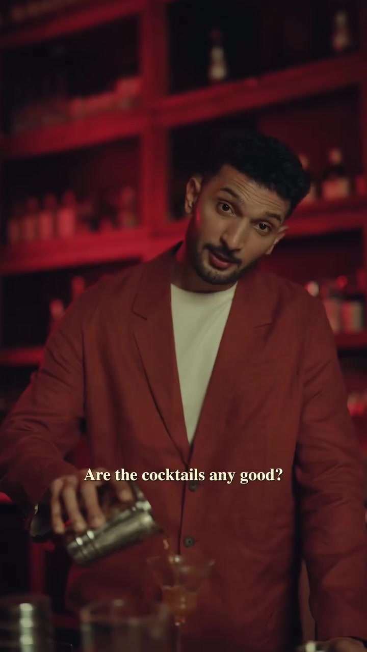 Food and cocktails video reference
